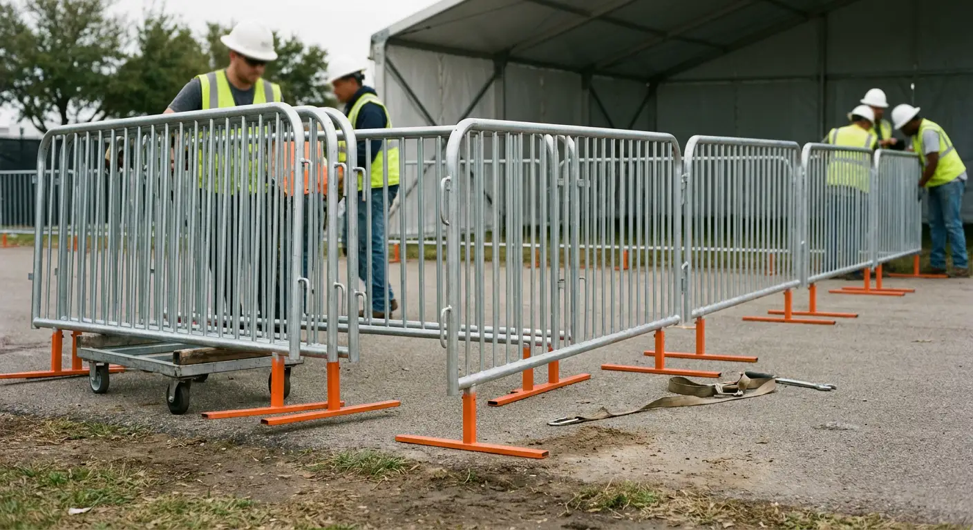 Pedestrian Barricades in Methuen, MA