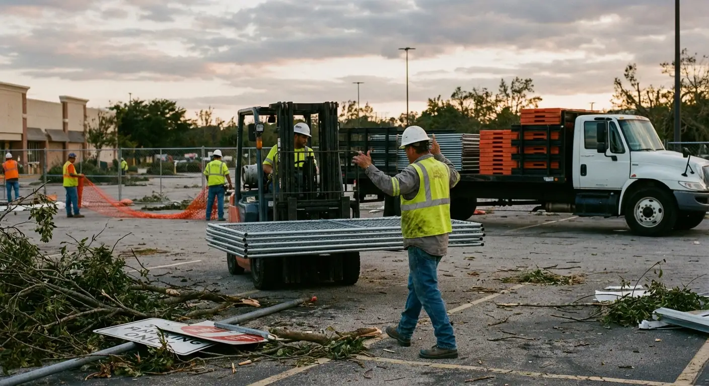 Emergency fencing deployment in Methuen, MA
