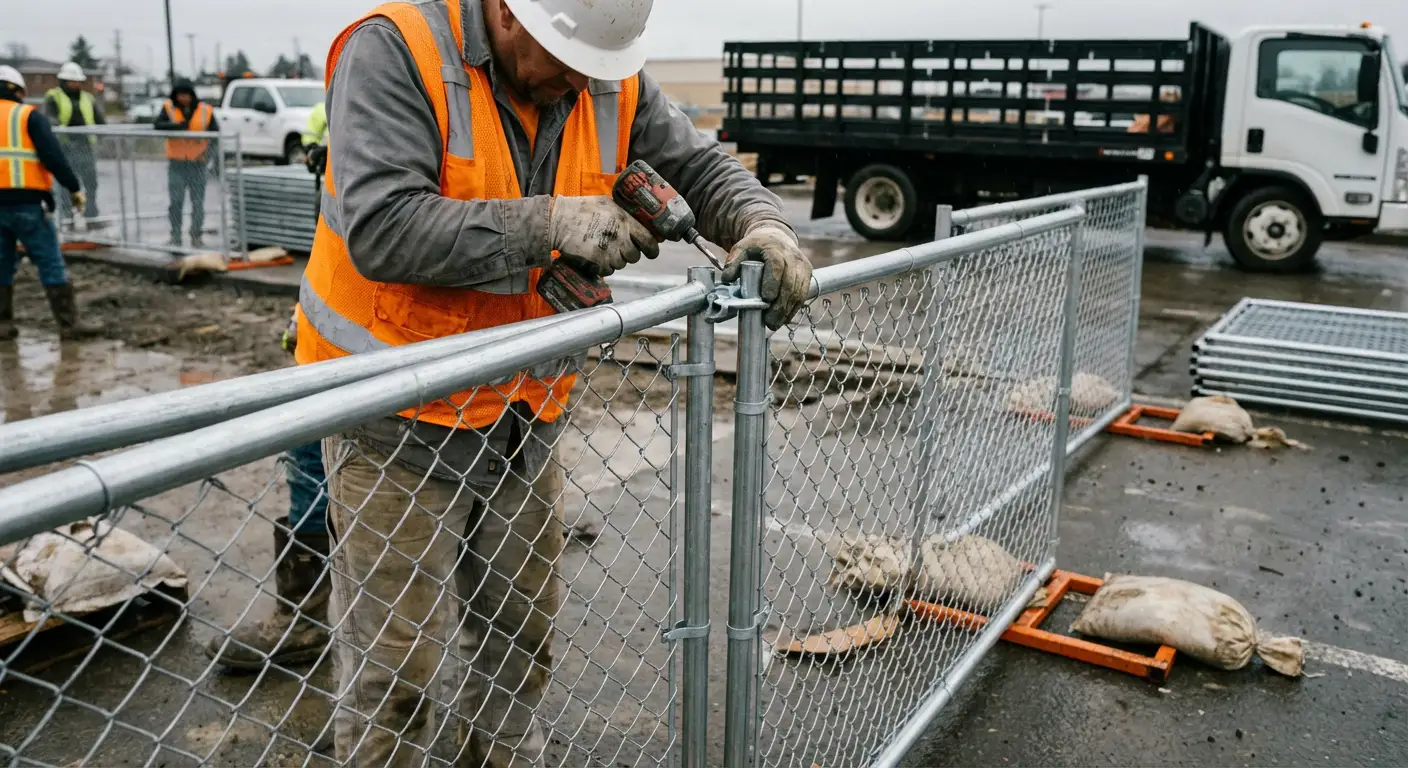 Physical security fencing for site investigation in Methuen, MA