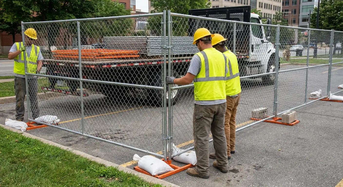 Temporary fencing solutions meeting Methuen requirements