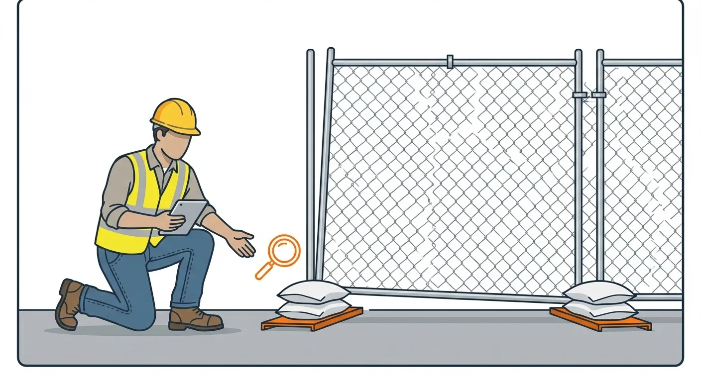 Diagram showing causes of temporary fence instability in Methuen, MA