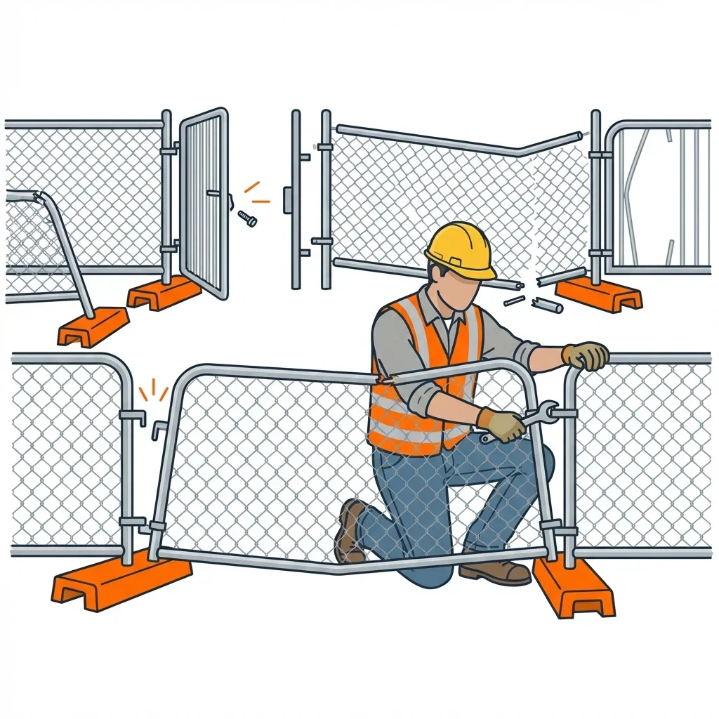 Diagram showing crowd control failure points and safety zones in Methuen, MA